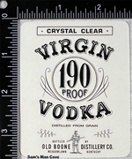Virgin Vodka Whiskey Label