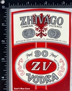 Zhivago Vodka Label