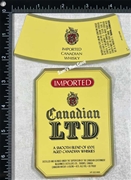 Canadian LTD. Whisky Label with neck label