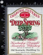 Deep Spring Straight Bourbon Whiskey Label