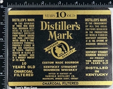 Distiller's Mark Straight Bourbon Whiskey Label