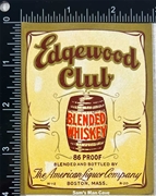 Edgewood Club Blended Whiskey Label