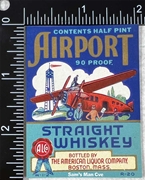 Airport Straight Whiskey Label