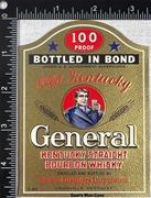 Old Kentucky General Kentucky Straight Bourbon Whisky Label