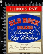 Old Rock Straight Rye Whiskey Label