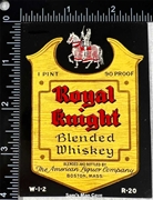 Royal Knight Blended Whiskey Label
