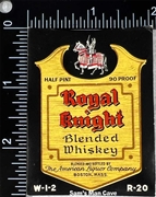 Royal Knight Blended Whiskey Label