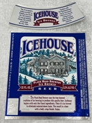Ice House Beer Label with neck