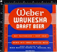 Weber Waukesha Draft Beer IRTP Label