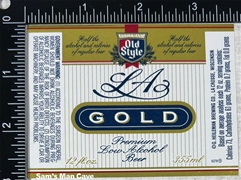 Old Style LA GOLD Beer Label