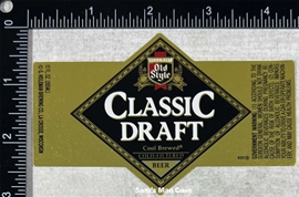 Old Style Classic Draft Beer Label