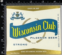 Wisconsin Club Beer Label