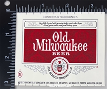 Old Milwaukee Beer Label