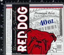 Red Dog Beer Label