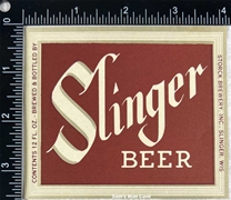 Slinger Beer Label