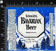 Schmidt's Bavarian Beer Label