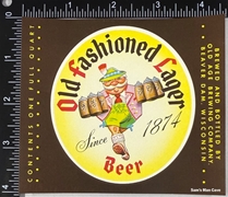 Old Fashion Lager Beer Label