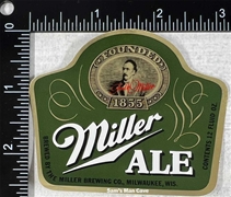 Miller Ale Beer Label (foil)
