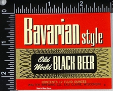 Bavarian Style Old World Black Beer Label