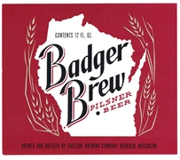 Badger Brew Beer Label