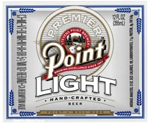 Point Light Beer Label