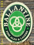Ballantine Fine Ales & Lagers Metal Sign