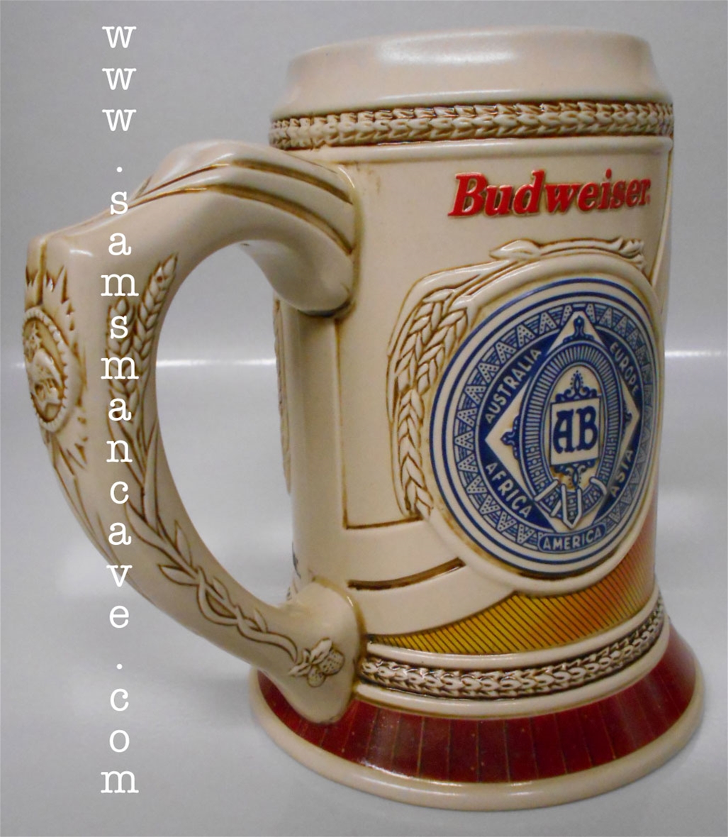 Historic Budweiser Advertising Series Stein & Tin II