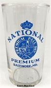 National Premium Beer Glass