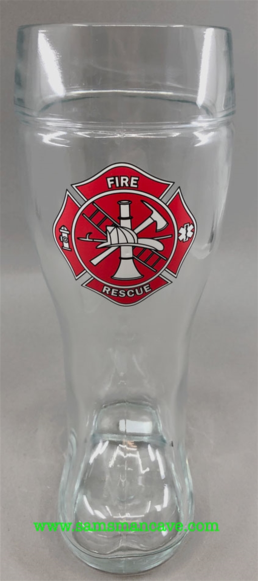 Fire Fighter One Liter Glass Boot