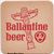 Ballantine Tote'm Beer Coaster front of coaster