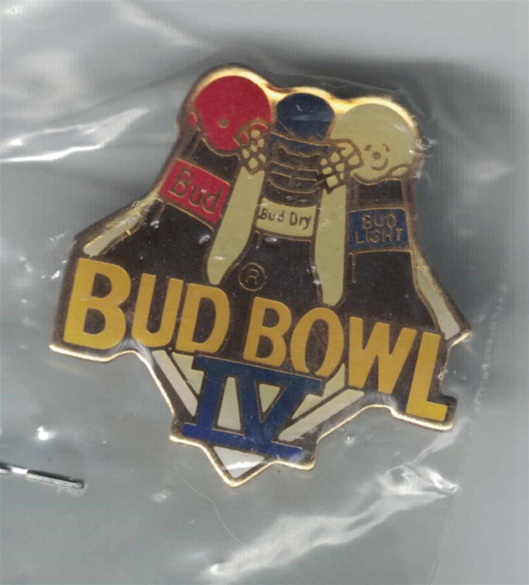 Bud Bowl IV Pin