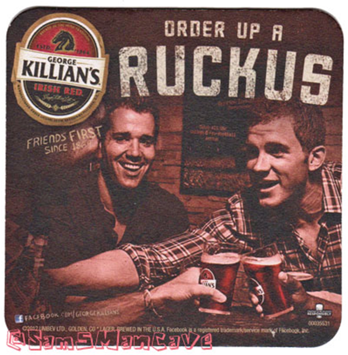 George Killian's Irish Ruckus Beer Coaster