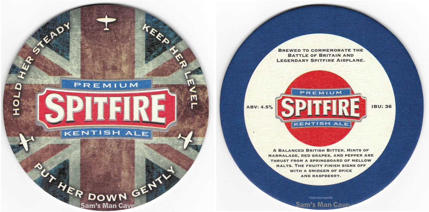 Spitfire Kentish Ale Beer Coaster