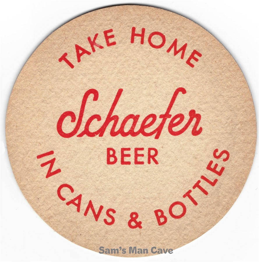 Schaefer Take Home Beer Coaster
