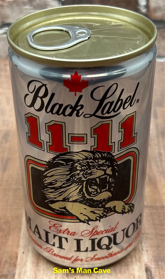 Black Label 11-11 Malt Liquor Beer Can