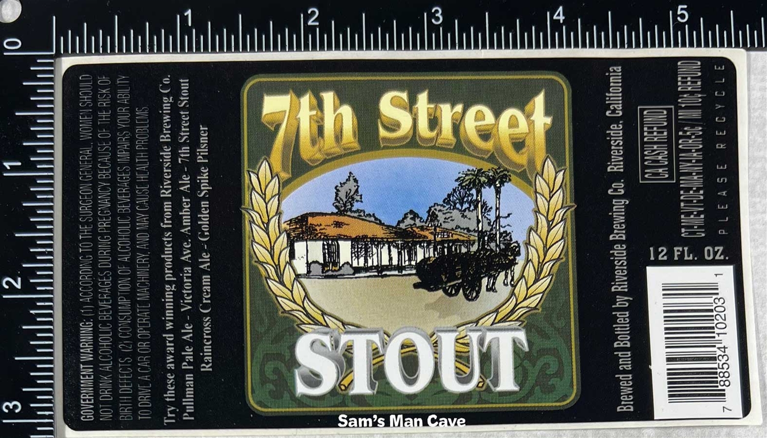7th Street Stout Sticker Label