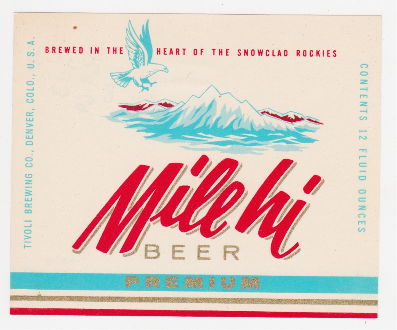 Mile Hi Beer Label