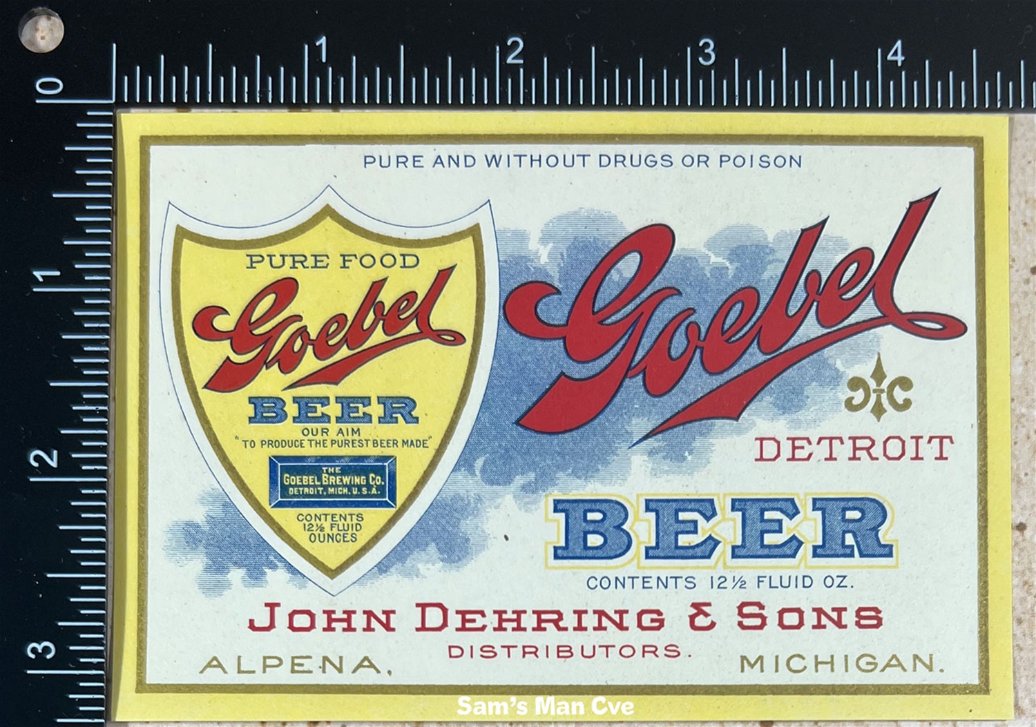 Goebel Beer Label