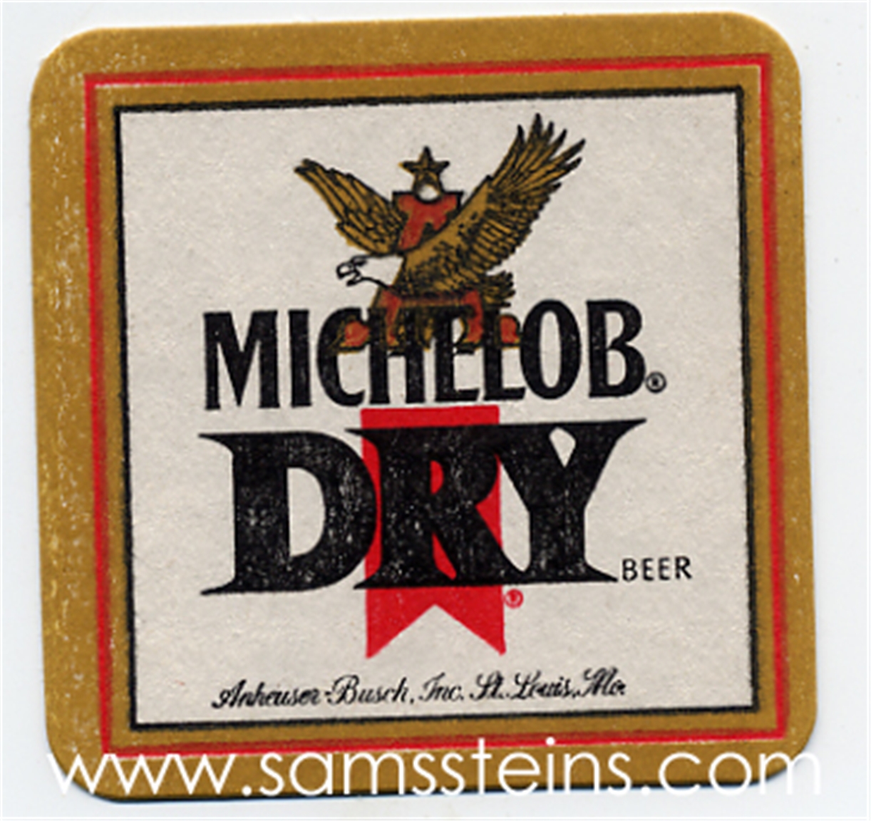 Michelob Dry Beer Coaster