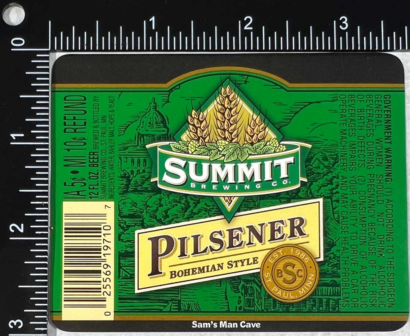 Summit Pilsener Label