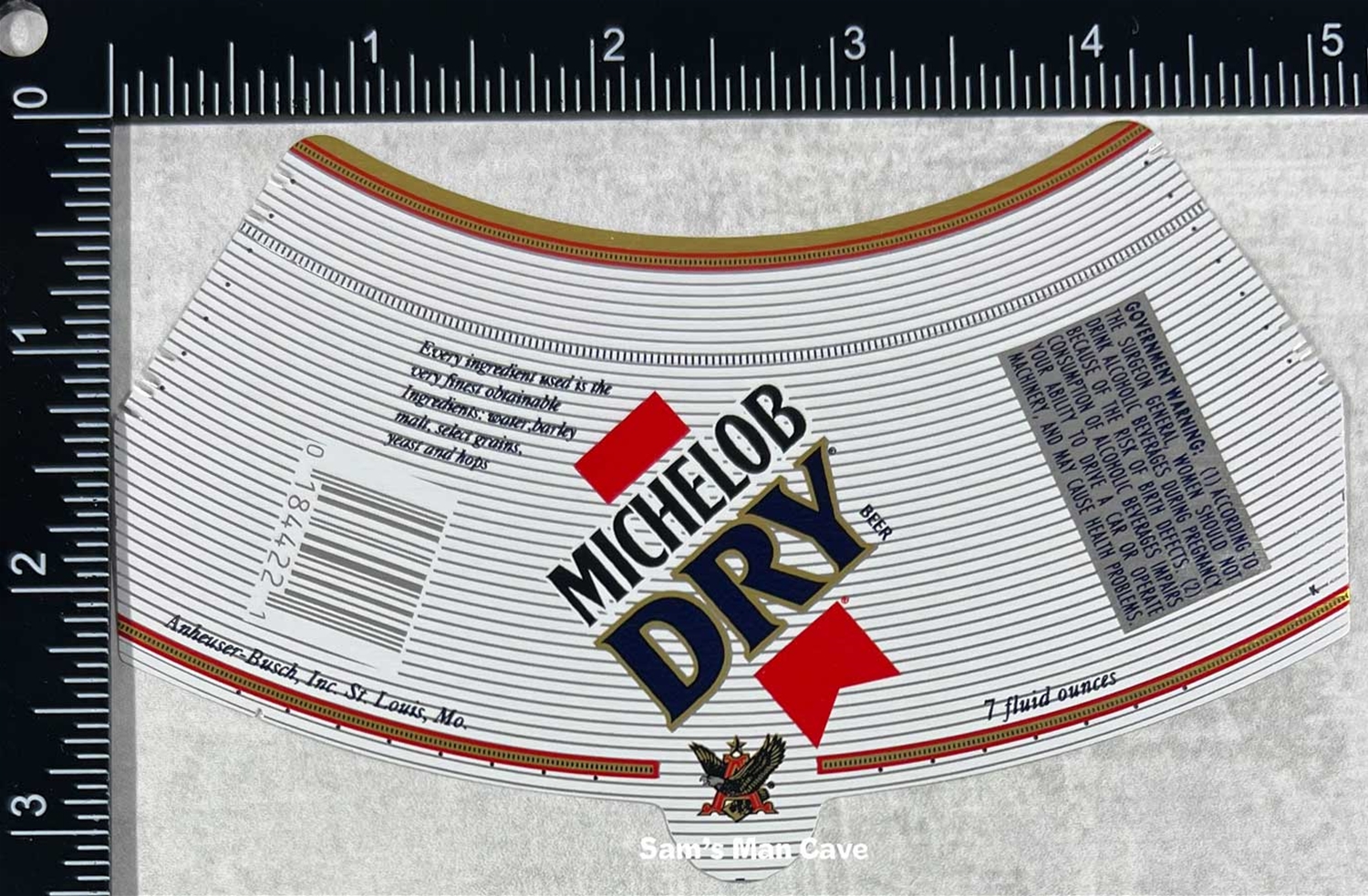 Michelob Dry Beer Label