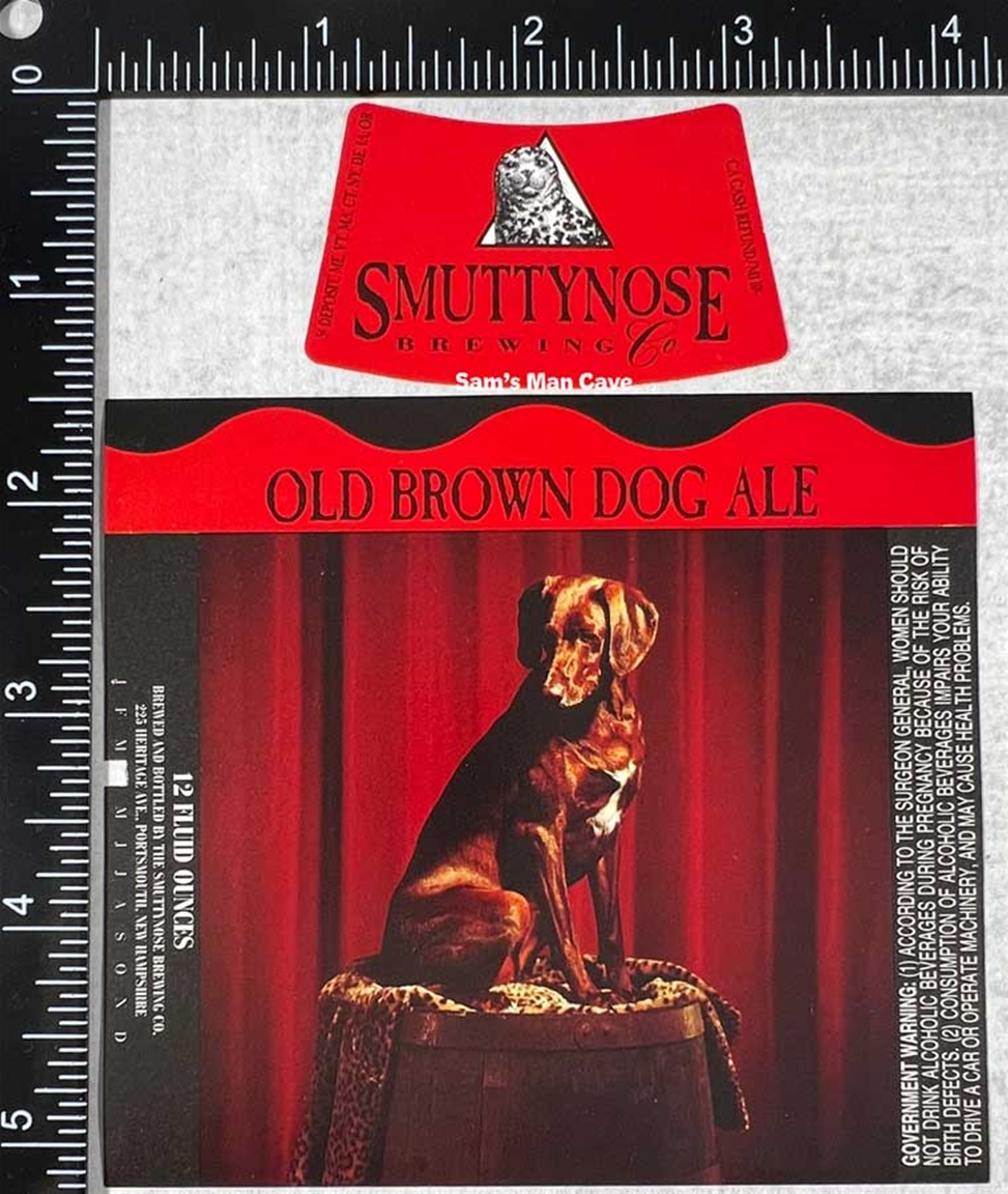 Old Brown Dog Ale Label with neck