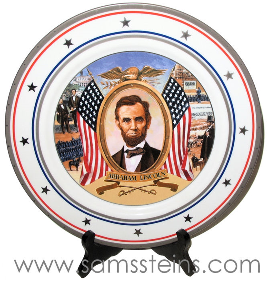 Budweiser Civil War Collection President Lincoln Plate