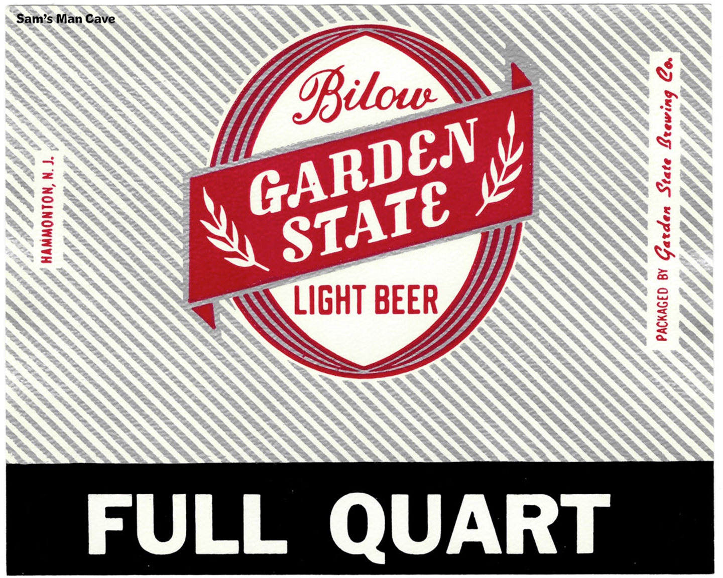 Bilow Light Beer Label