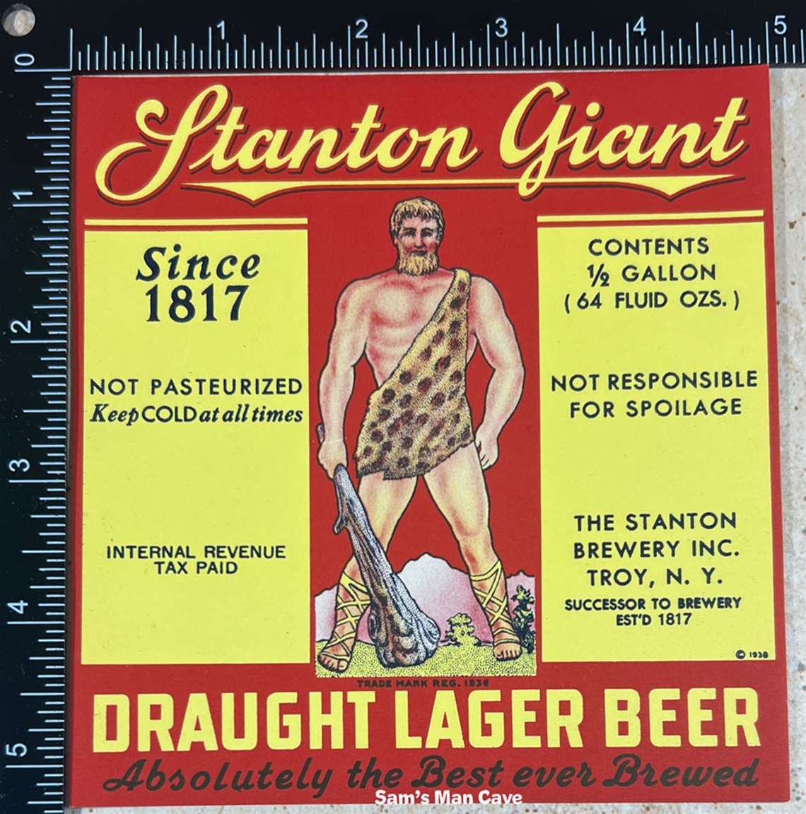 Stanton Giant IRTP Beer Label