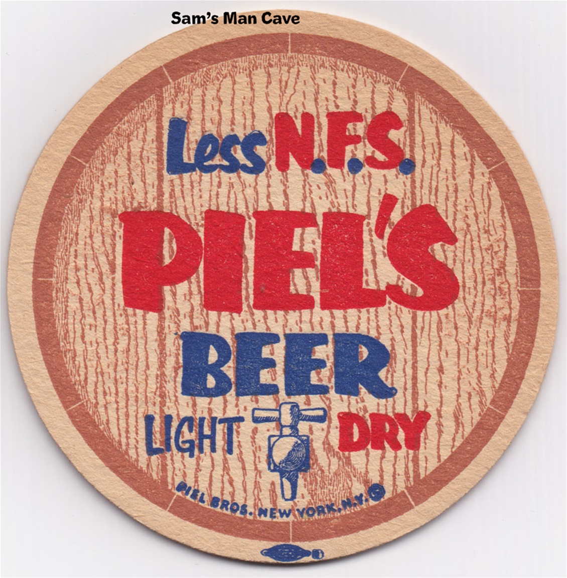 Piel's Less NFS Light Dry Beer Coaster