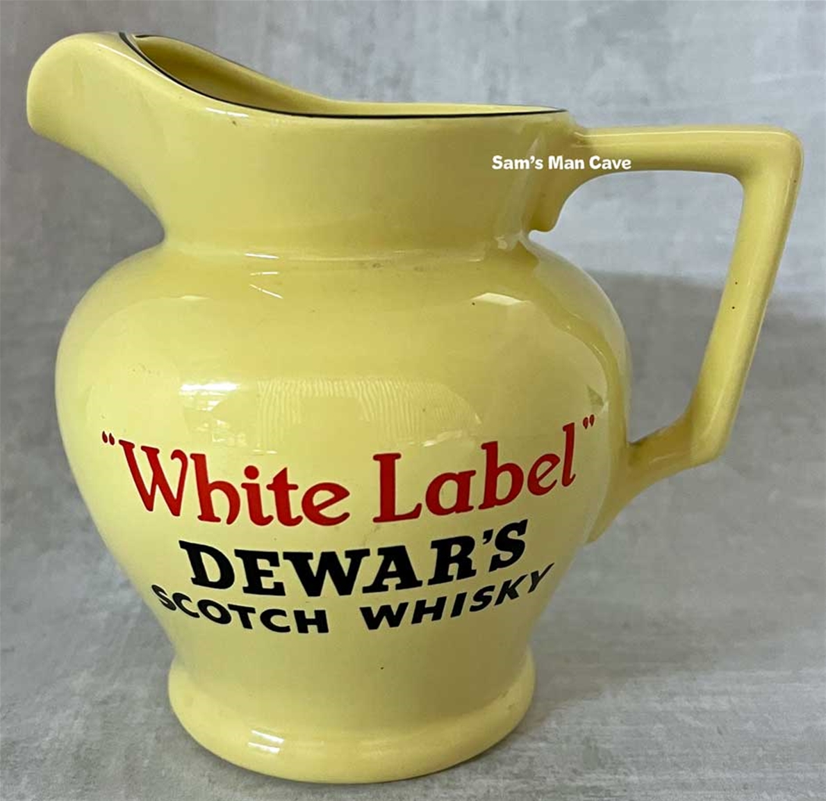 Dewar's White Label Scotch Whisky Pitcher