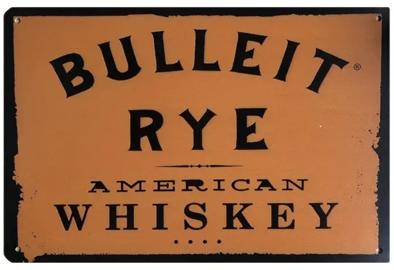 Bulleit Rye American Whiskey Metal Sign