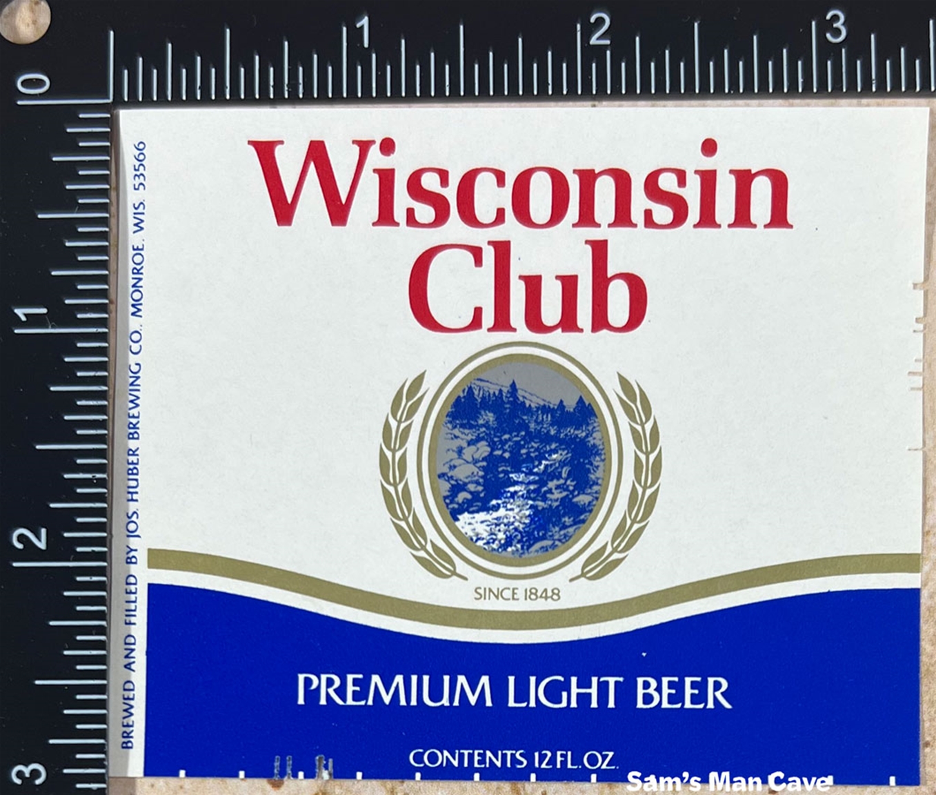 Wisconsin Club Beer Label