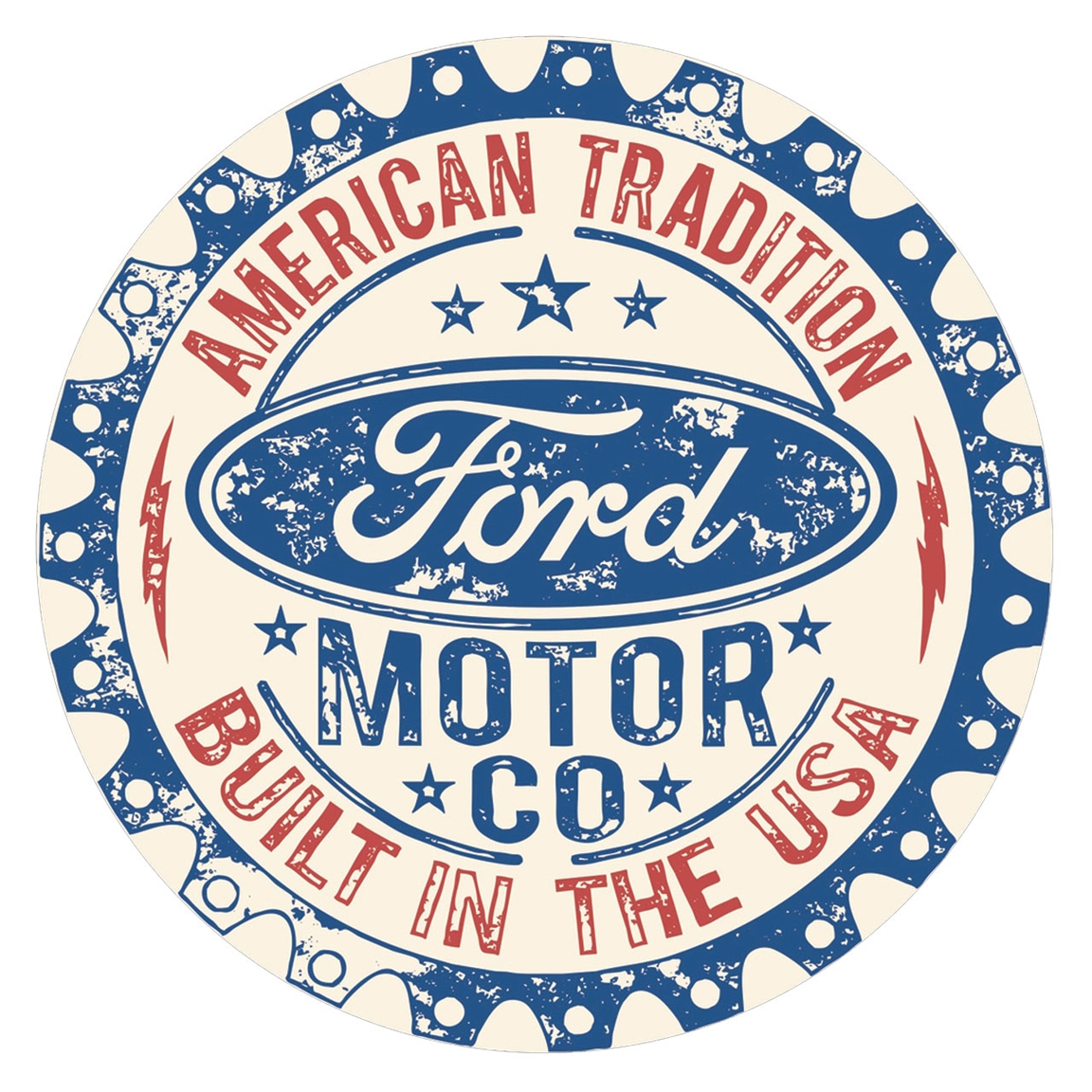 Ford Built In the USA Tin Sign